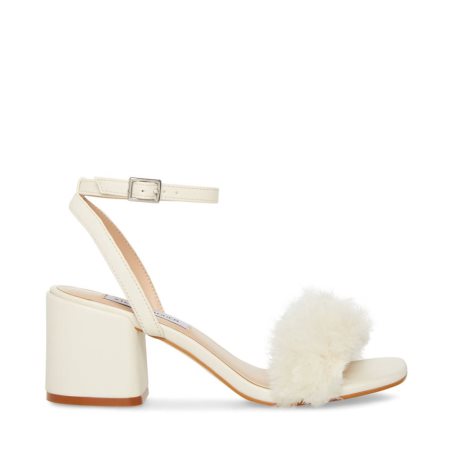 White Steve Madden Audrina-f Women's Heels Sandals | PH 1970QJN